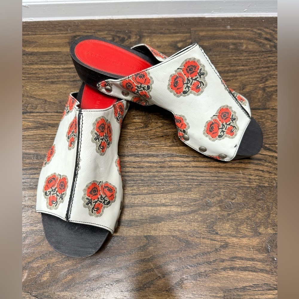 Alexander McQueen Women's Shoe Size 40  (US Women's 10) Poppy Print